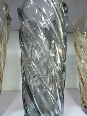 VIP Brand Glass Flower Vase - Gold