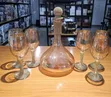 Kayan Gilashin Giya da Decanter 7-Piece tare da Rhinestones - 1