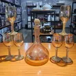 Kayan Gilashin Giya da Decanter 7-Piece tare da Rhinestones - 4
