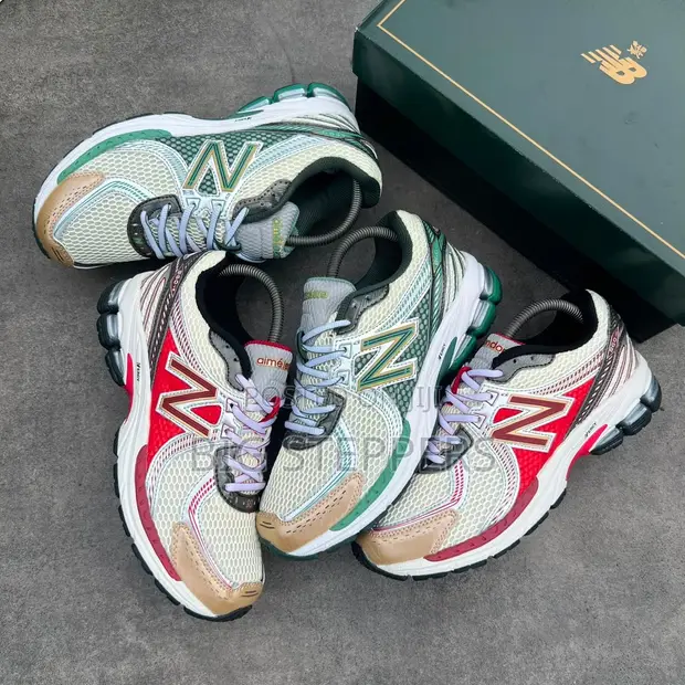 New Balance Aime Sneakers - Green & Red - 1