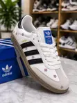 Adidas Samba Men's White Leather Lace-Up Sneakers - Boxed - 1