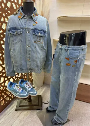 Original Louis Vuitton Denim Set - M zuwa XXL