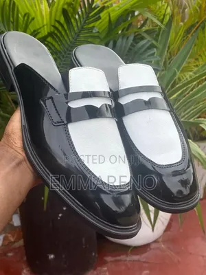 Premium Leather Pam Slippers - Men's