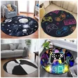 Brand New Modern Multicolor Circle Center Rug - 2