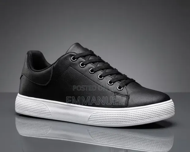 Alagzi Men's Classic Lace-Up Faux Leather Shoes - 1
