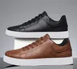 Alagzi Men's Classic Lace-Up Faux Leather Shoes - 2