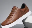 Alagzi Men's Classic Lace-Up Faux Leather Shoes - 4