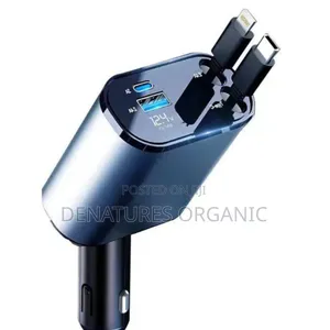 120W 4-in-1 Mai Jawo Hannu Mai Sauri Car Charger Tare da LED Nuni