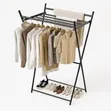 Heavy-Duty Foldable X-Type Clothes Drying Rack - 2