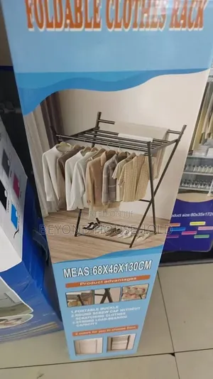 Heavy-Duty Foldable X-Type Clothes Drying Rack
