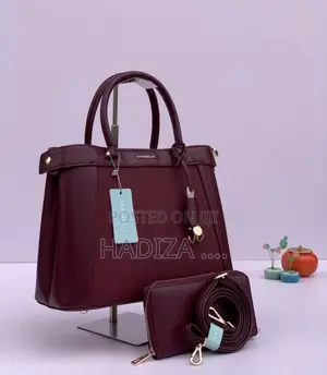 Chrisbella Medium Burgundy Leather Handbag