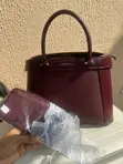 Chrisbella Medium Burgundy Leather Handbag - 3