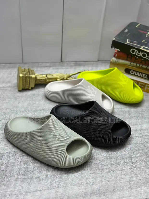 Embossed Texture Foam Slides - Assorted Colors - 1