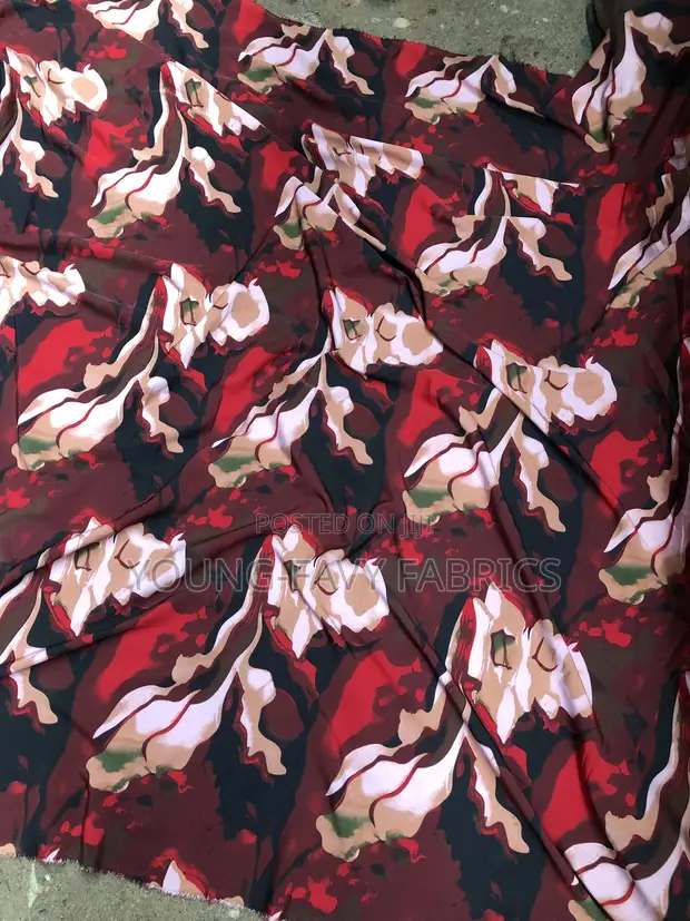 Premium Quality Crepe Fabric - Many Colors - 1