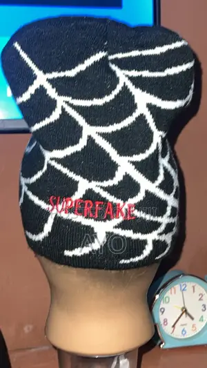 SuperFake Unisex Cotton Beanie - Logo Woven