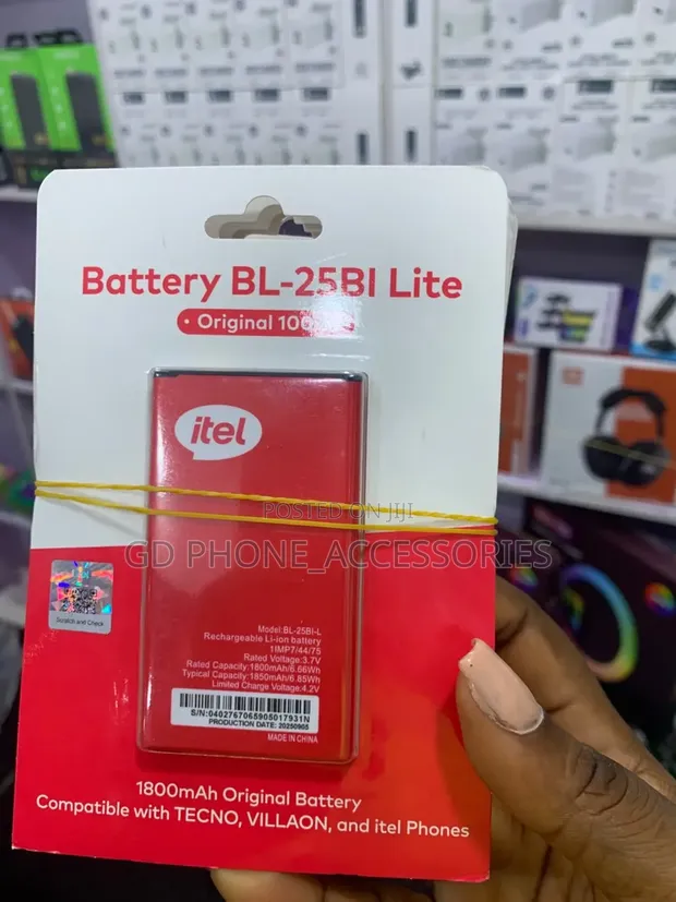 Original Itel BL-25BI Lite Battery (1800mAh) - New - 1