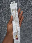 Simple Stainless Steel Necklace - Silver/Gold - 3