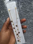 Simple Stainless Steel Necklace - Silver/Gold - 5
