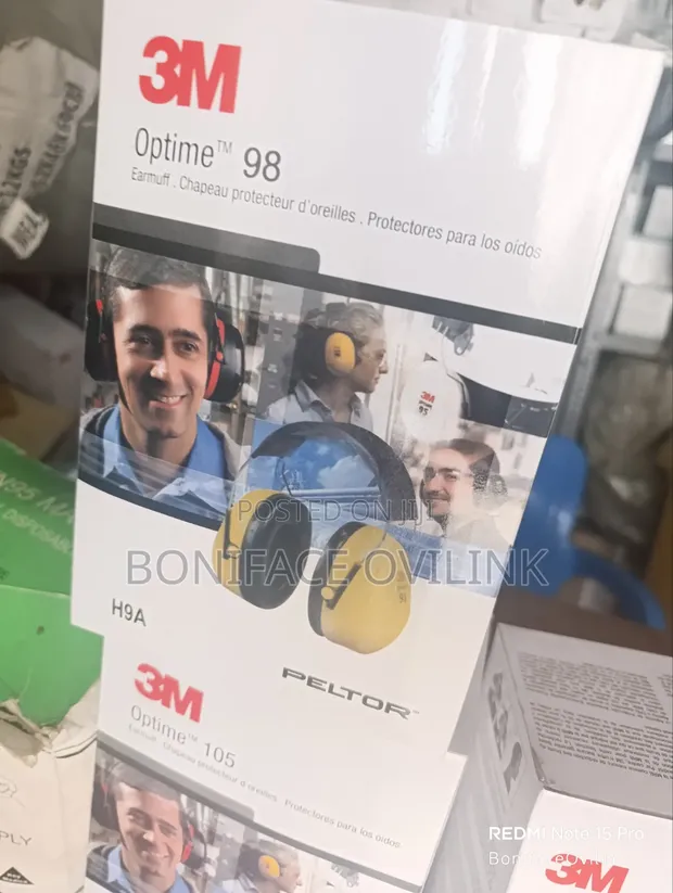 3M PELTOR Optime 98 Over-the-Head Earmuffs (H9A) - 1