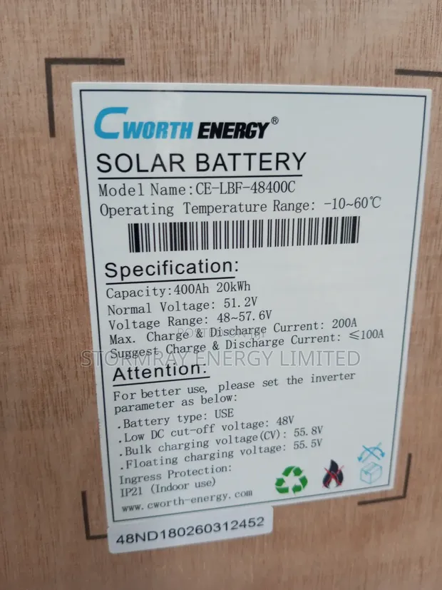 Cworth 20kWh Lithium Battery - 1