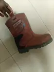 Dickies Brown Leather Pull-On Safety Rigger Boots - 1