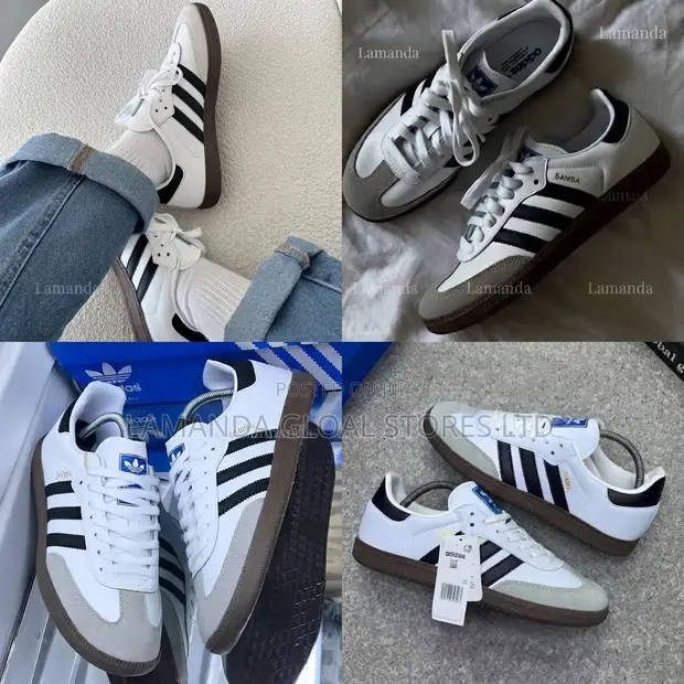 Adidas Samba OG Sneakers - White/Black Leather - 1