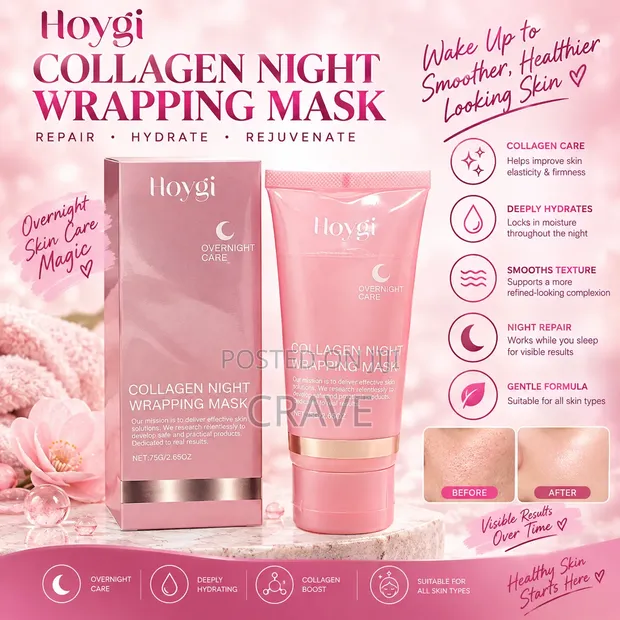 Hoygi Collagen Night Wrapping Mask - 75g - 1