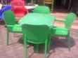 Brand New Plastic Canteen Chair and Table Set - 1