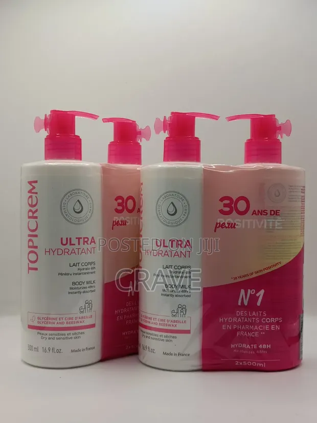 Topicrem Ultra Hydratant Body Milk - 2 x 500ml - 1