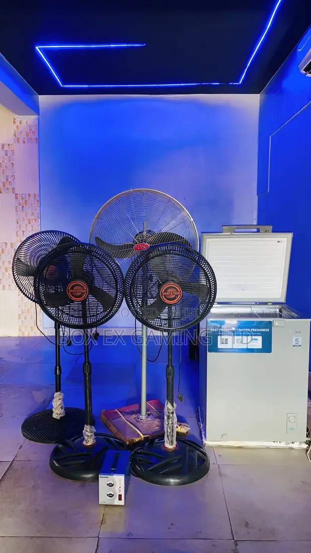 Fan 3 Karama, Fan 1 Babba Ox, DuraVolt Stabilizer, Midea Freezer - 1