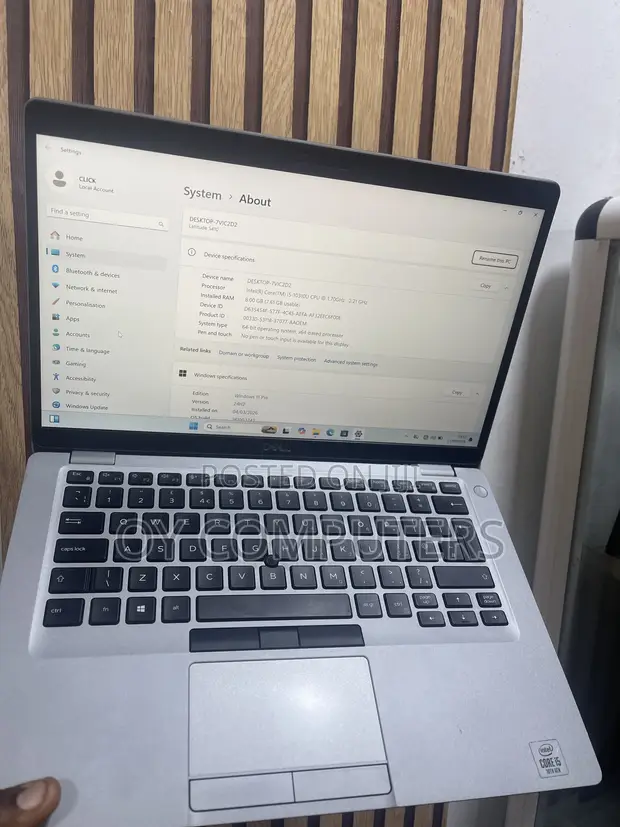 Dell Latitude 5410 Laptop - Core i5, 8GB RAM, 256GB SSD - 1