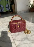 Luxury Quilted Vanity Box Bag - White - 3