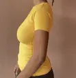 Crew Neck Top - Yellow - 1