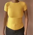 Crew Neck Top - Yellow - 2