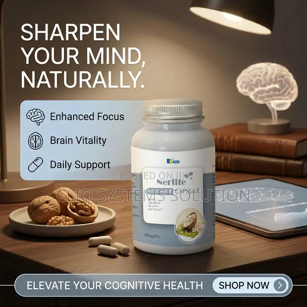 Nerfite Capsule - Mind, Sleep, Neurological & Cognitive Support (30 Caps) - 1