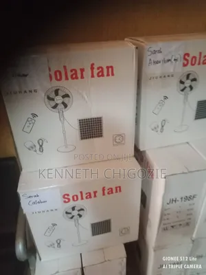 Jinling 16-Inch Solar/Electric Rechargeable Fan