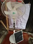 Jinling 16-Inch Fan mai Sake Gina Baturi da Hasken Rana/Wuta - 3