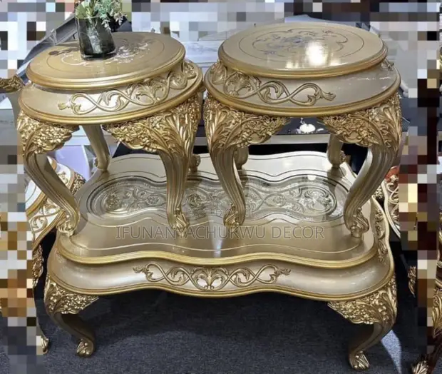 Royal Center Table with 2 Side Stools - 1