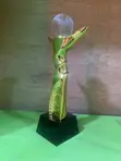 Gold Trophy Award Plaque - 1