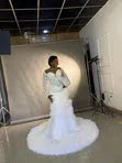 UD Elite Bridal Luxury Hand-Beaded Pearl White Wedding Gown - 1