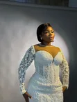 UD Elite Bridal Luxury Hand-Beaded Pearl White Wedding Gown - 3