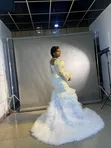 UD Elite Bridal Luxury Hand-Beaded Pearl White Wedding Gown - 4