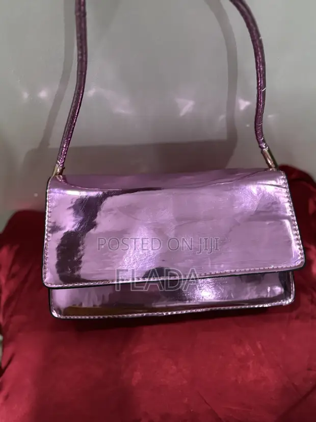 Metallic Purple Y2K Style Flap Shoulder Bag - 1
