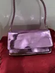 Metallic Purple Y2K Style Flap Shoulder Bag - 1