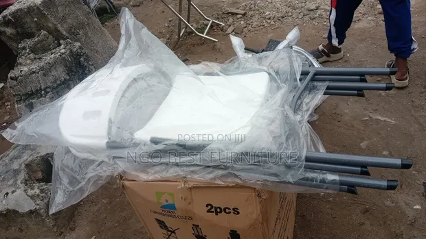 Boss Office Products Foldable Plastic Chair - White - 1