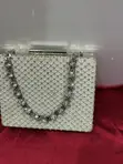 Luxury Rhinestone Box Evening Clutch Bag - 2