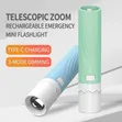 Telescopic Zoom Torch Light Mai Recharge - 1