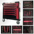 Total 7 Drawer Tool Cabinet tare da Side Cabinet - 1