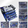Total 7 Drawer Tool Cabinet tare da Side Cabinet - 4