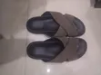 Primark Black Leather Slides - Size 44 - 1
